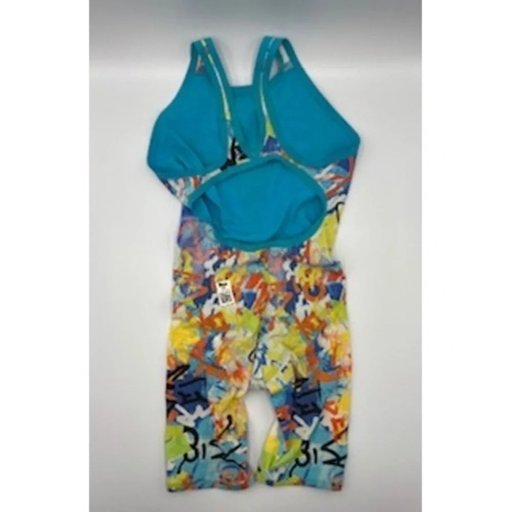 Blueseventy‎ Nero Fit Swimsuit W10 Multicolor Graffiti Tech Suit Kneeskin Youth